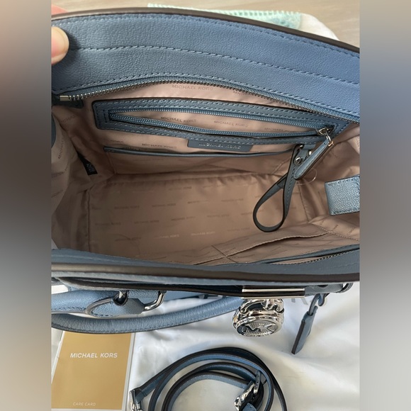 MK Hamilton Satchel bag ❤️⭐️ with lock & key, and dust bag - Picture 5 of 5